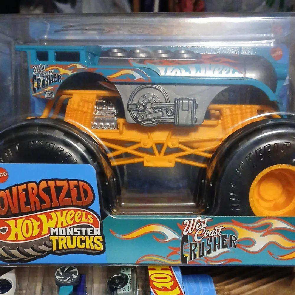 Hot Wheels West Coast Crusher Monster Truck - Blue and Orange